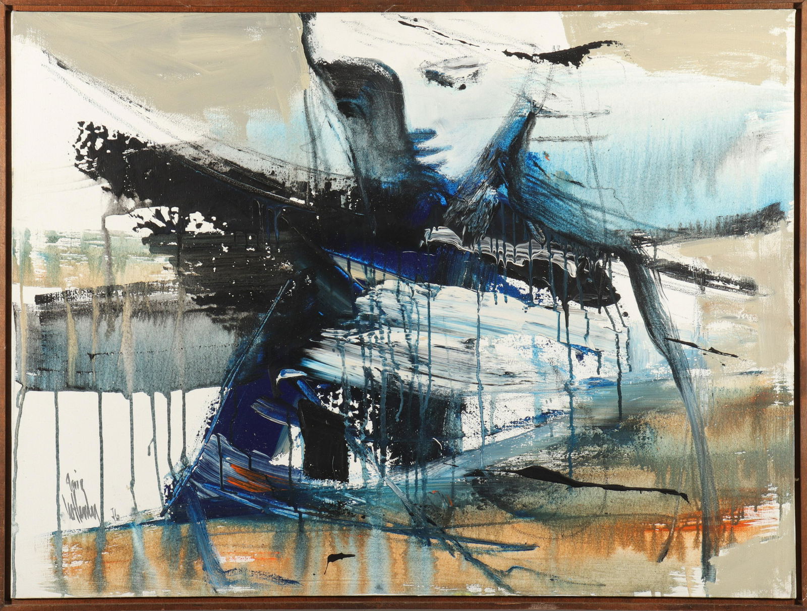 Gino Hollander Abstract Expressionist Oil (1 of 16)