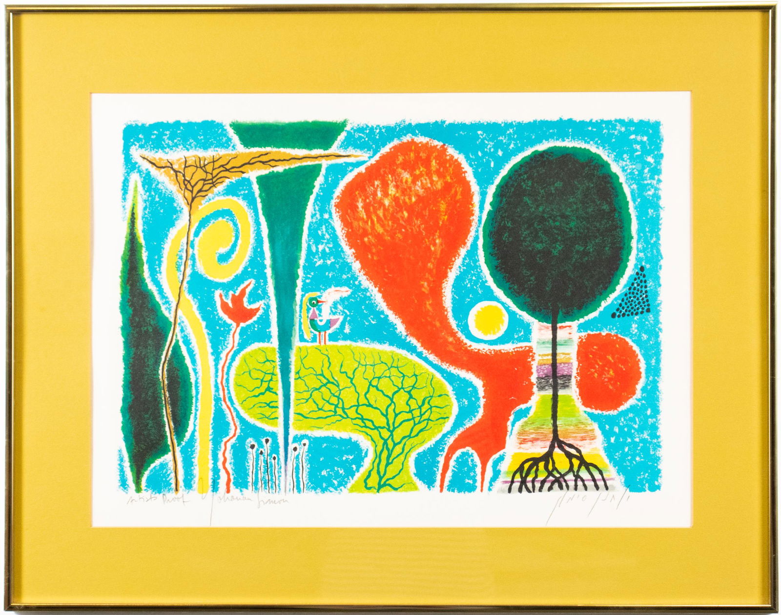 Yohanan Simon Modern Landscape Lithograph (1 of 8)