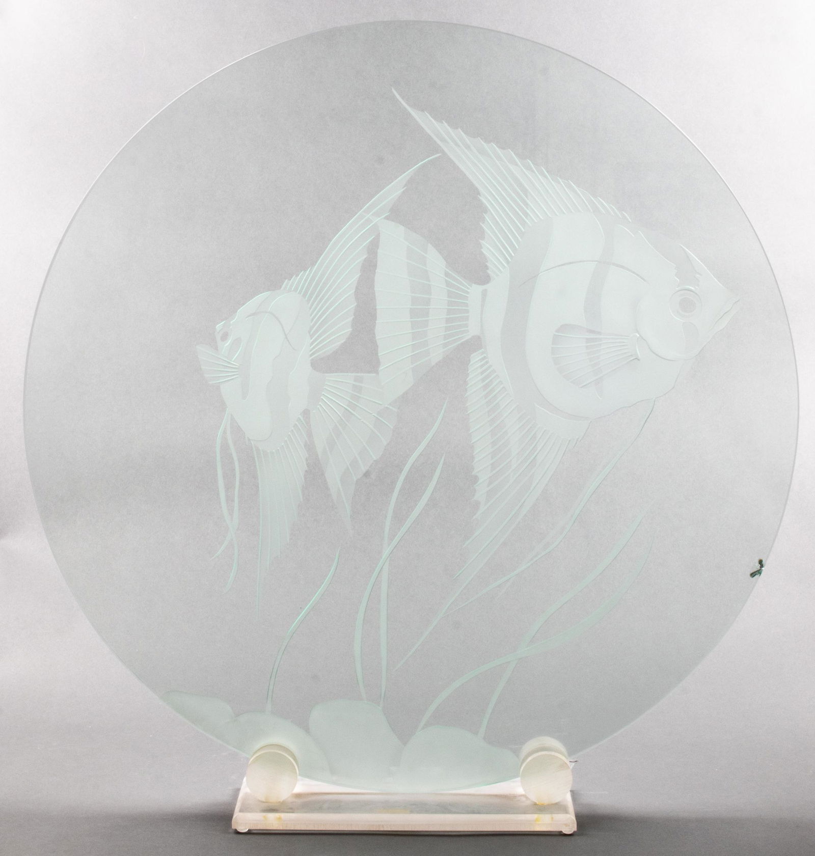 Art Deco Revival Art Glass "Fish" Fire Screen (1 of 6)