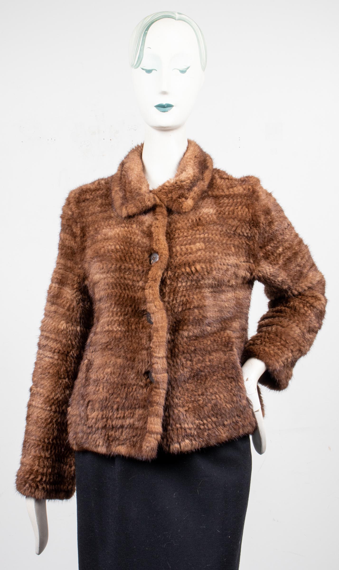 Trilogy Knitted Rabbit Fur Coat (1 of 5)