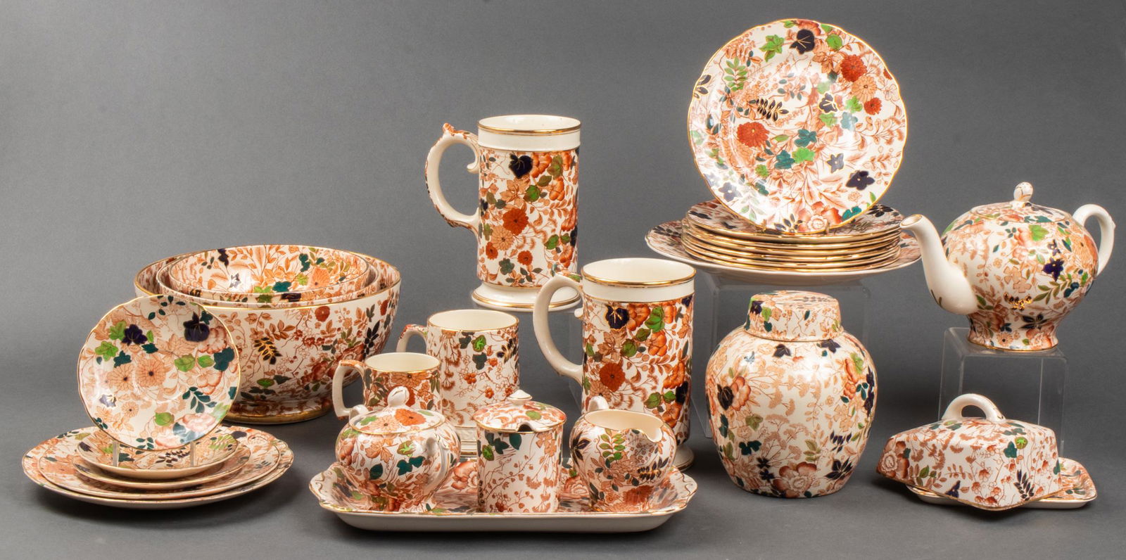 Royal Cauldon "Bittersweet" Porcelain, 28 Pcs. (1 of 7)
