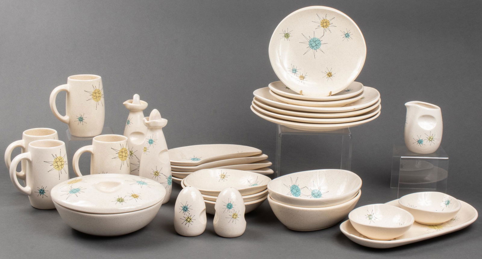 Mid-Century Modern "Atomic" Dinner Service, 29 Pcs (1 of 6)