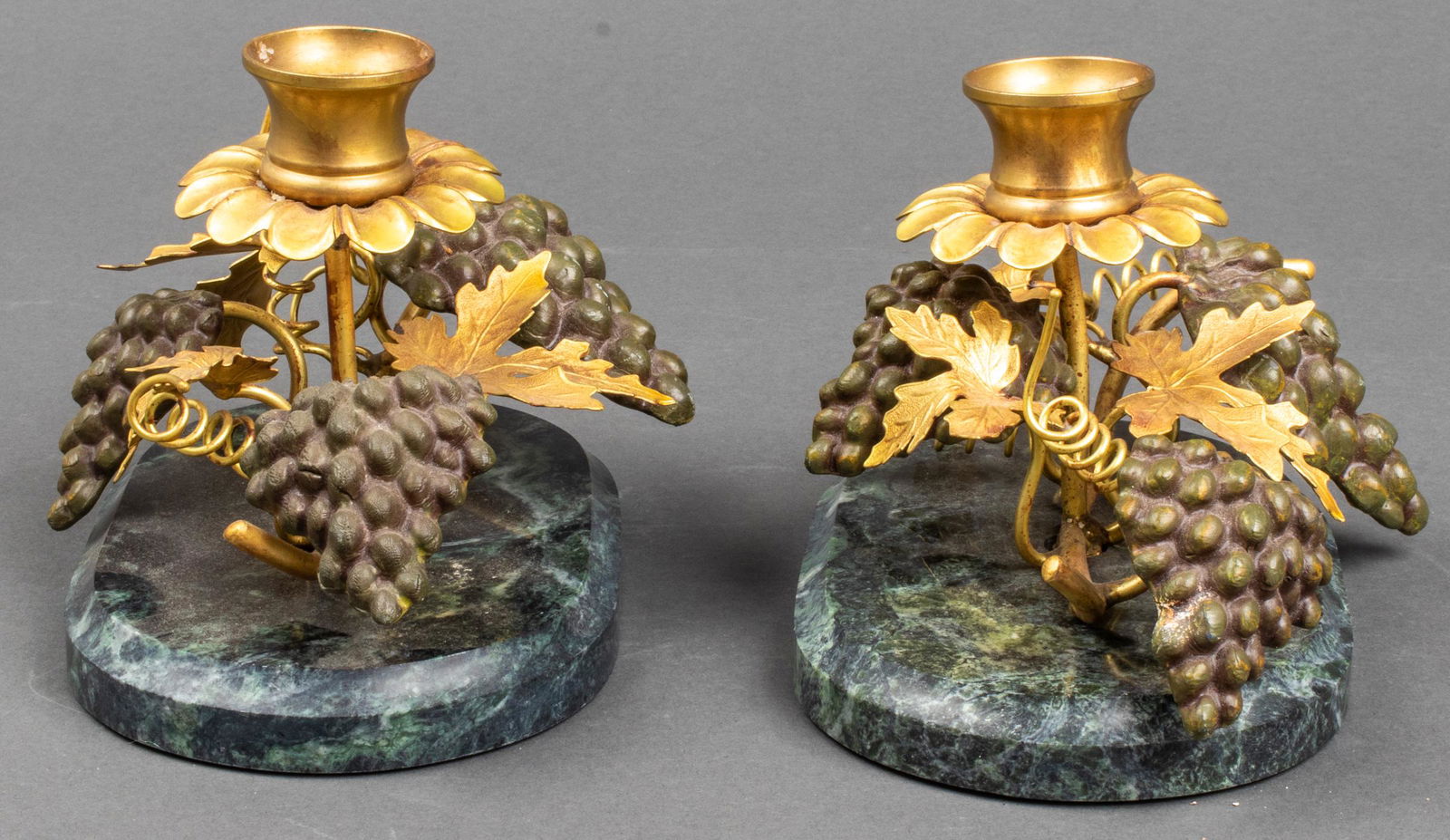 Petite Choses Candle Holders on Marble Base, Pair (1 of 5)