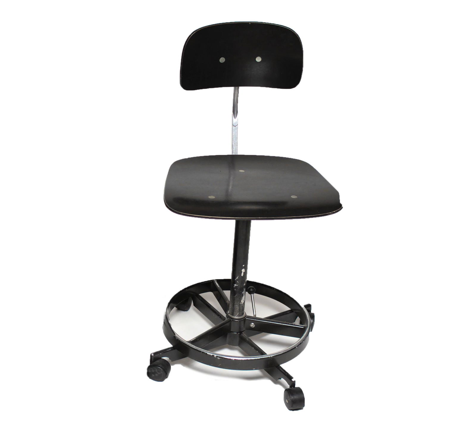 Danish Modern Wood & Chrome Drafting Chair Vintage (1 of 6)