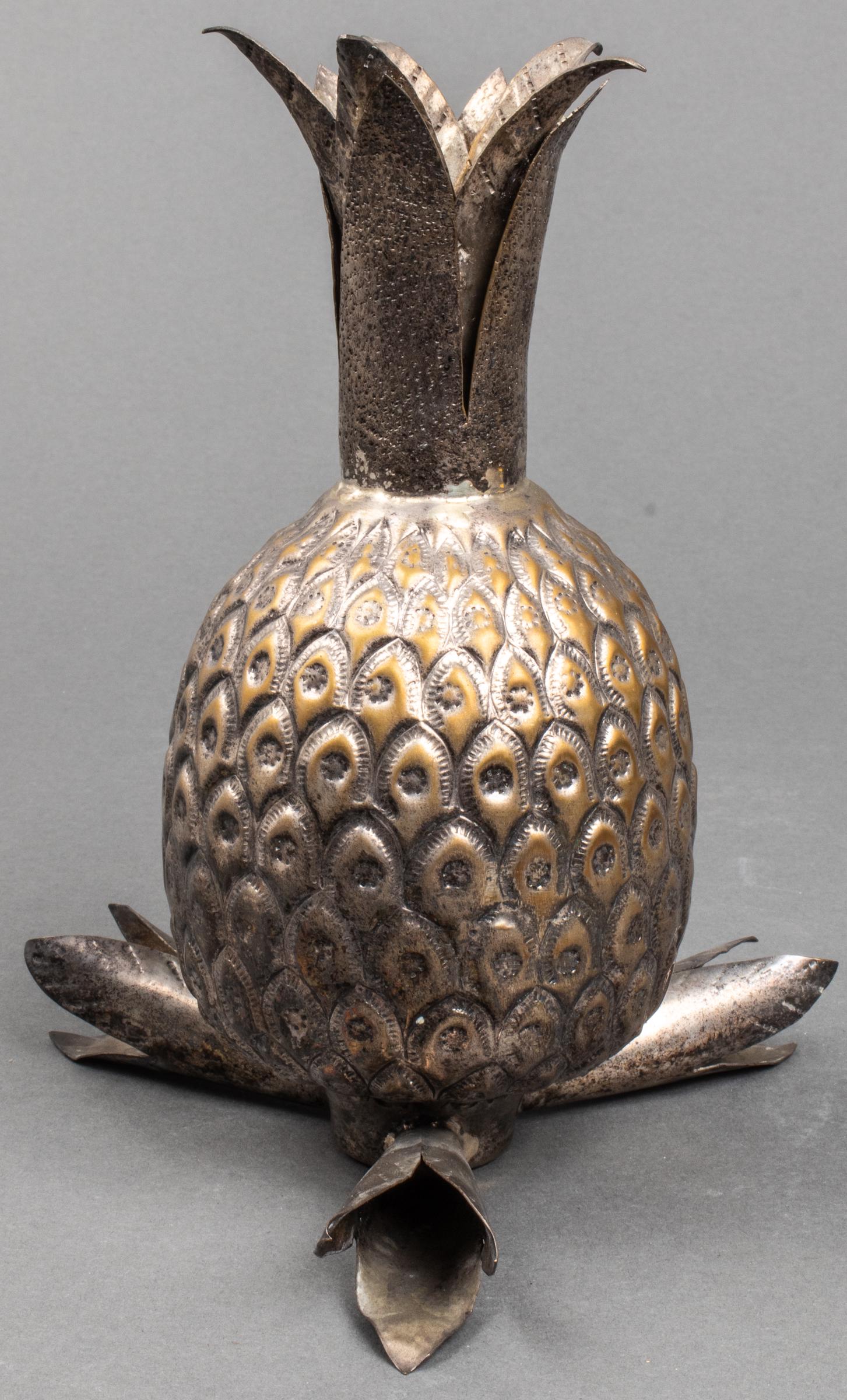 Middle Eastern Metal Pineapple Sculpture (1 of 5)