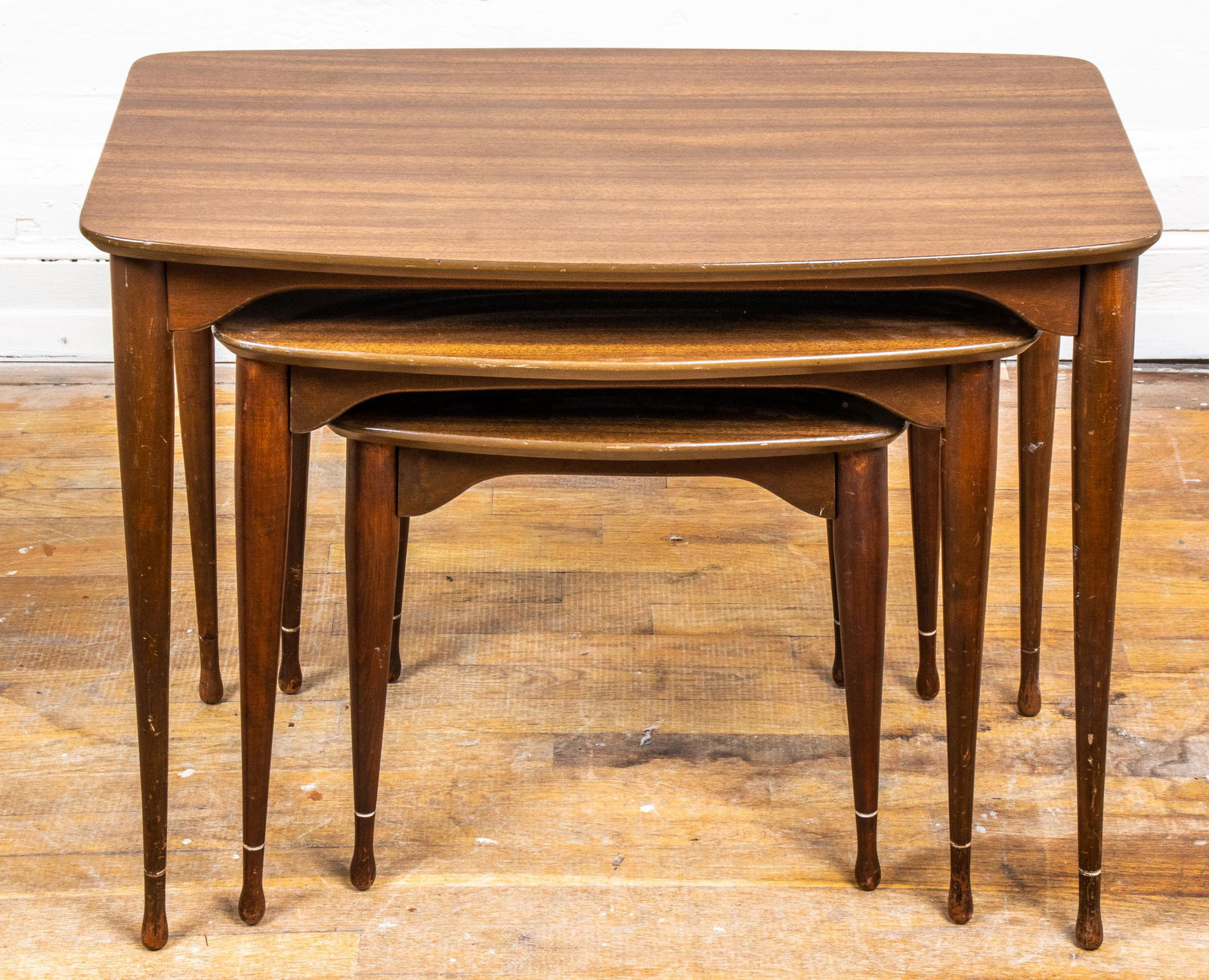 Mid-Century Modern Laminated Nesting Tables, 3 (1 of 9)