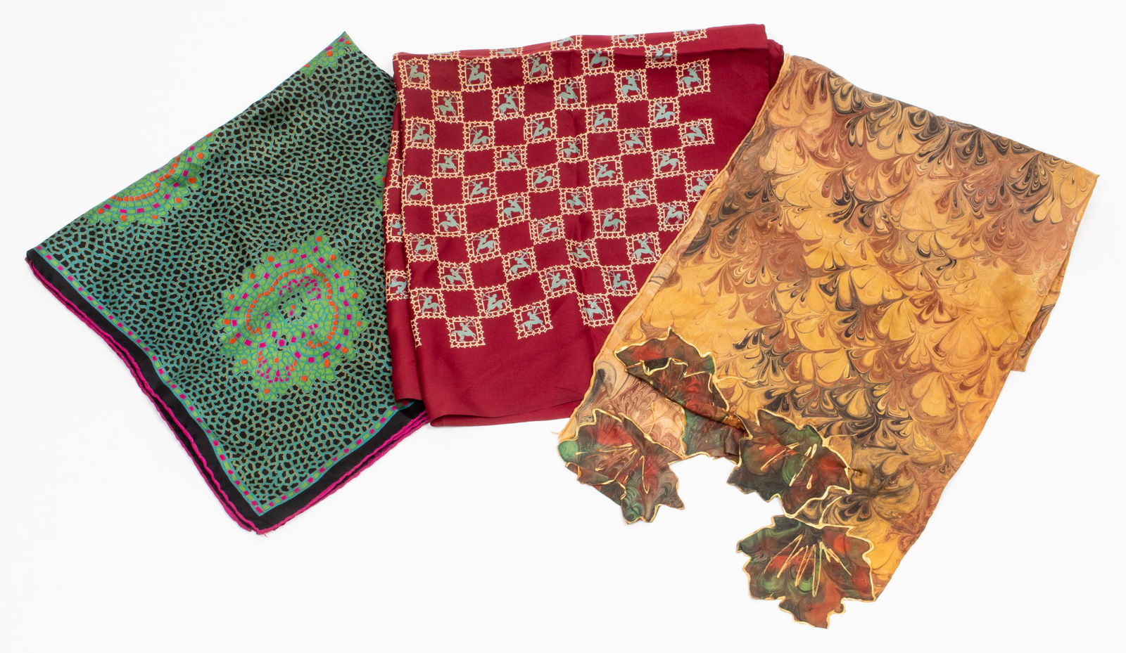 Silk Scarves, Group of 3 (1 of 5)