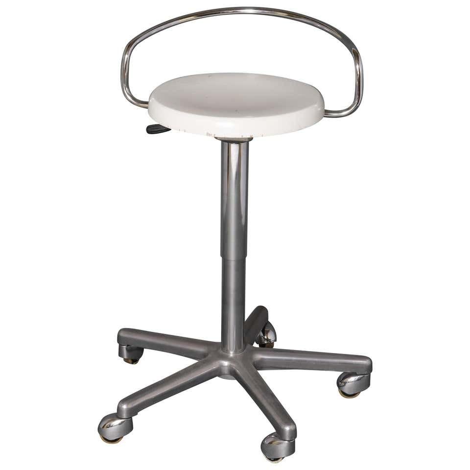 Modern Metal Adjustable Swivel Workstool (1 of 4)