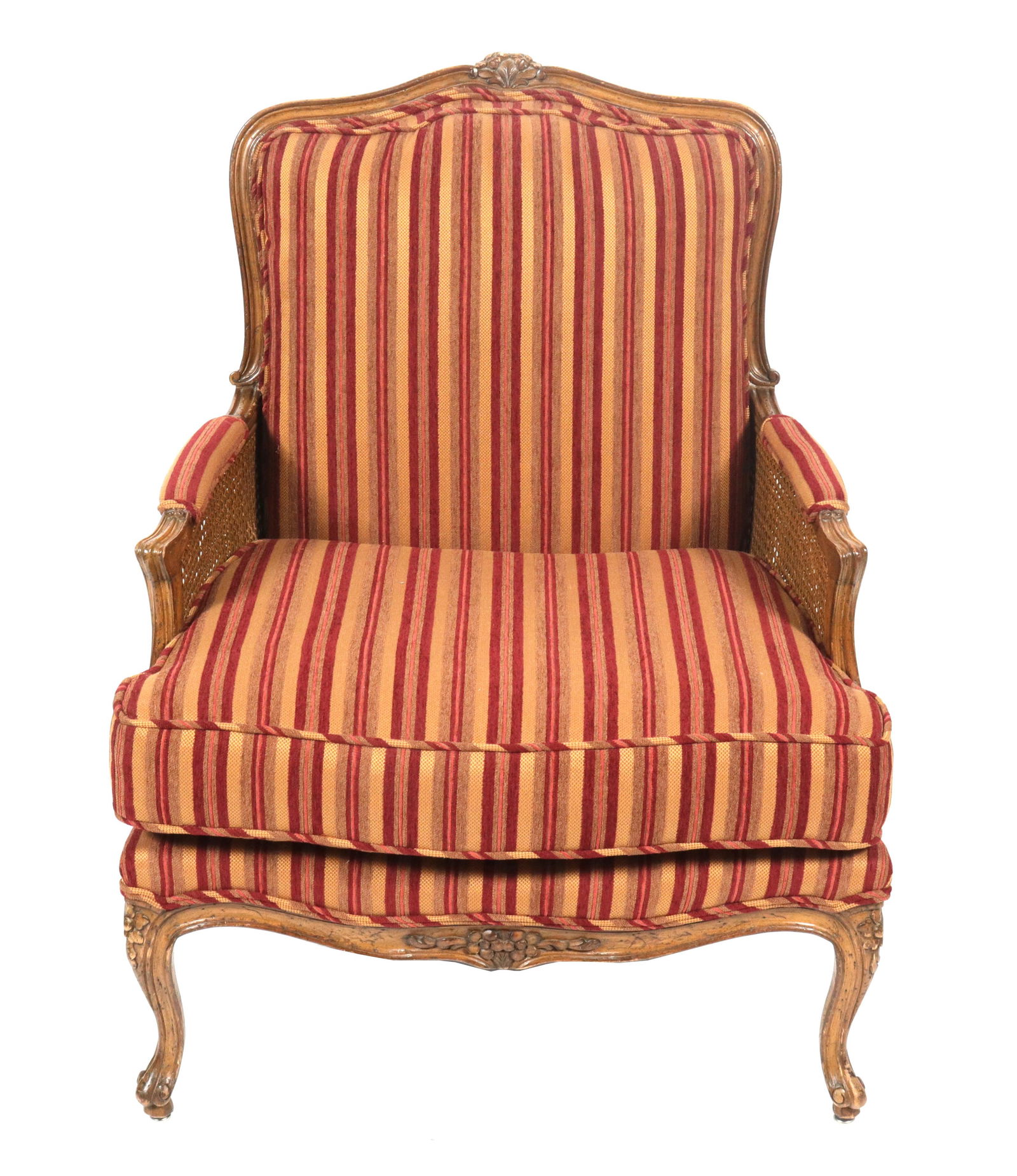 French Louis XV Manner Caned Bergere Chair (1 of 8)