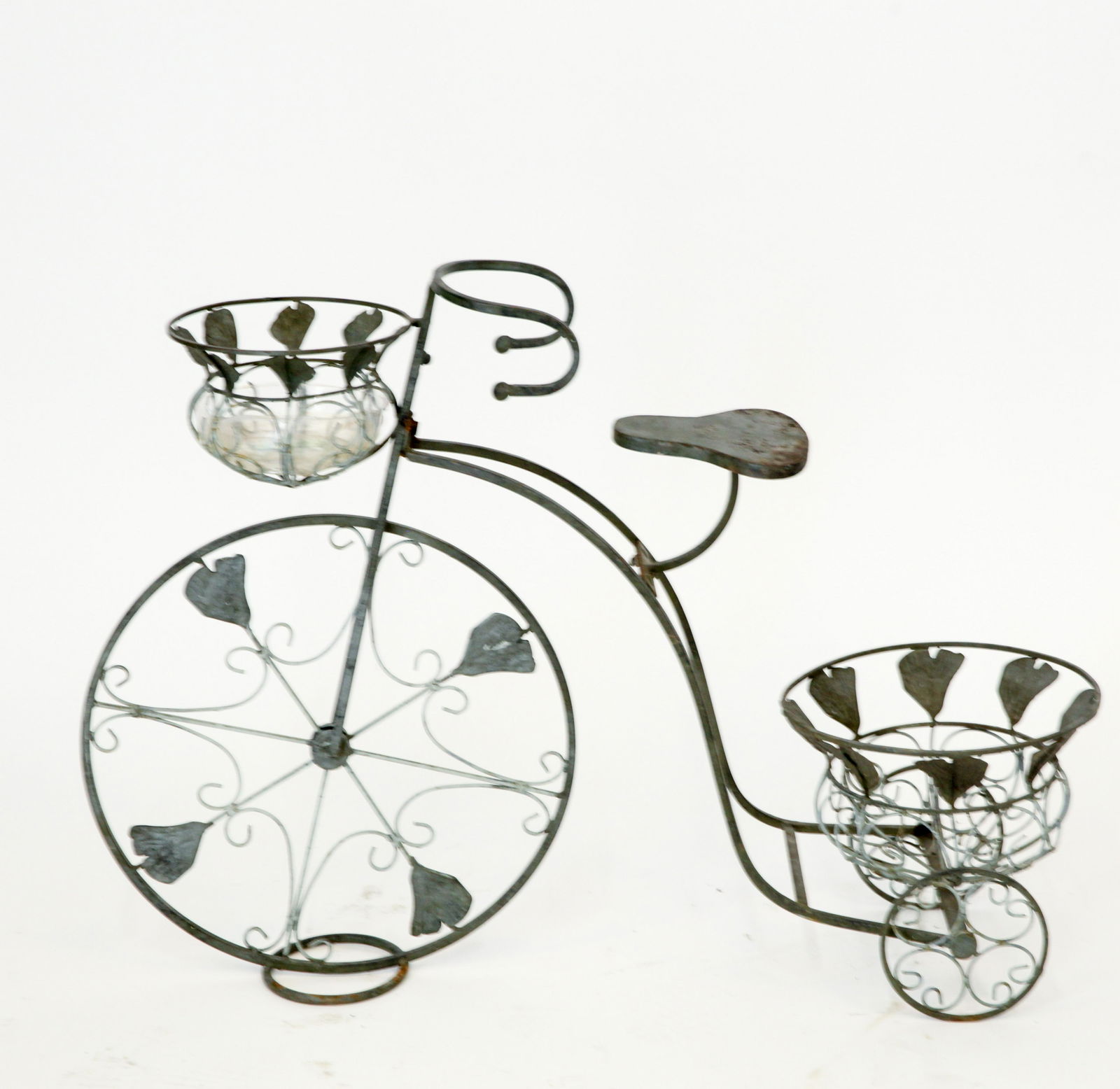 Bicycle Form Mixed Metal Jardiniere (1 of 4)