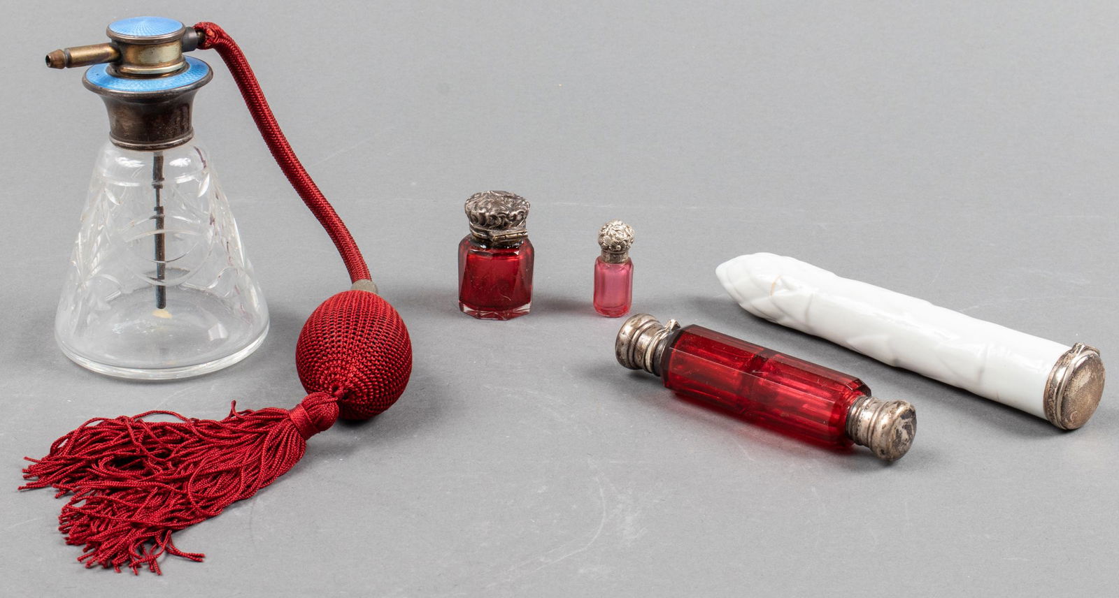 Perfume and Atomizer Bottles, Vintage, 5 Pcs (1 of 4)