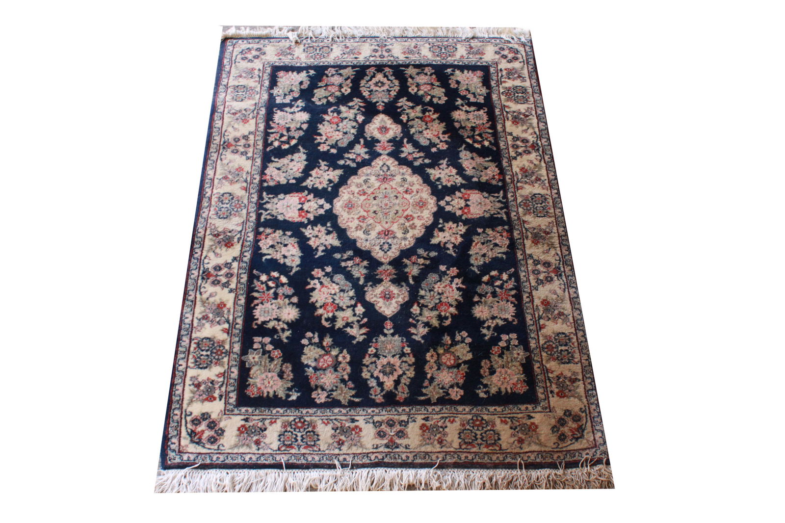 Indo Persian Wool Floral Rug 3' 10" x 5' 10" (1 of 5)