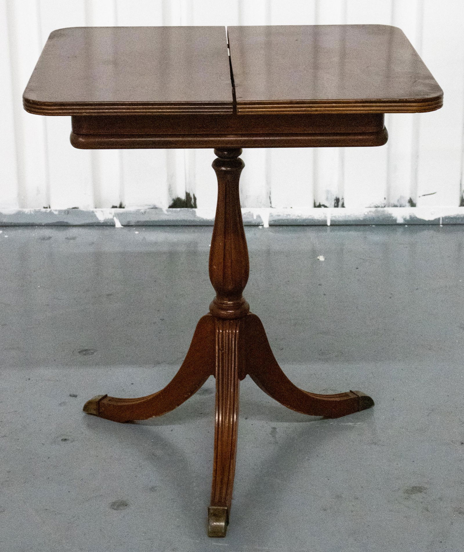 Georgian Style Diminutive Mahogany Flip Top Table (1 of 5)