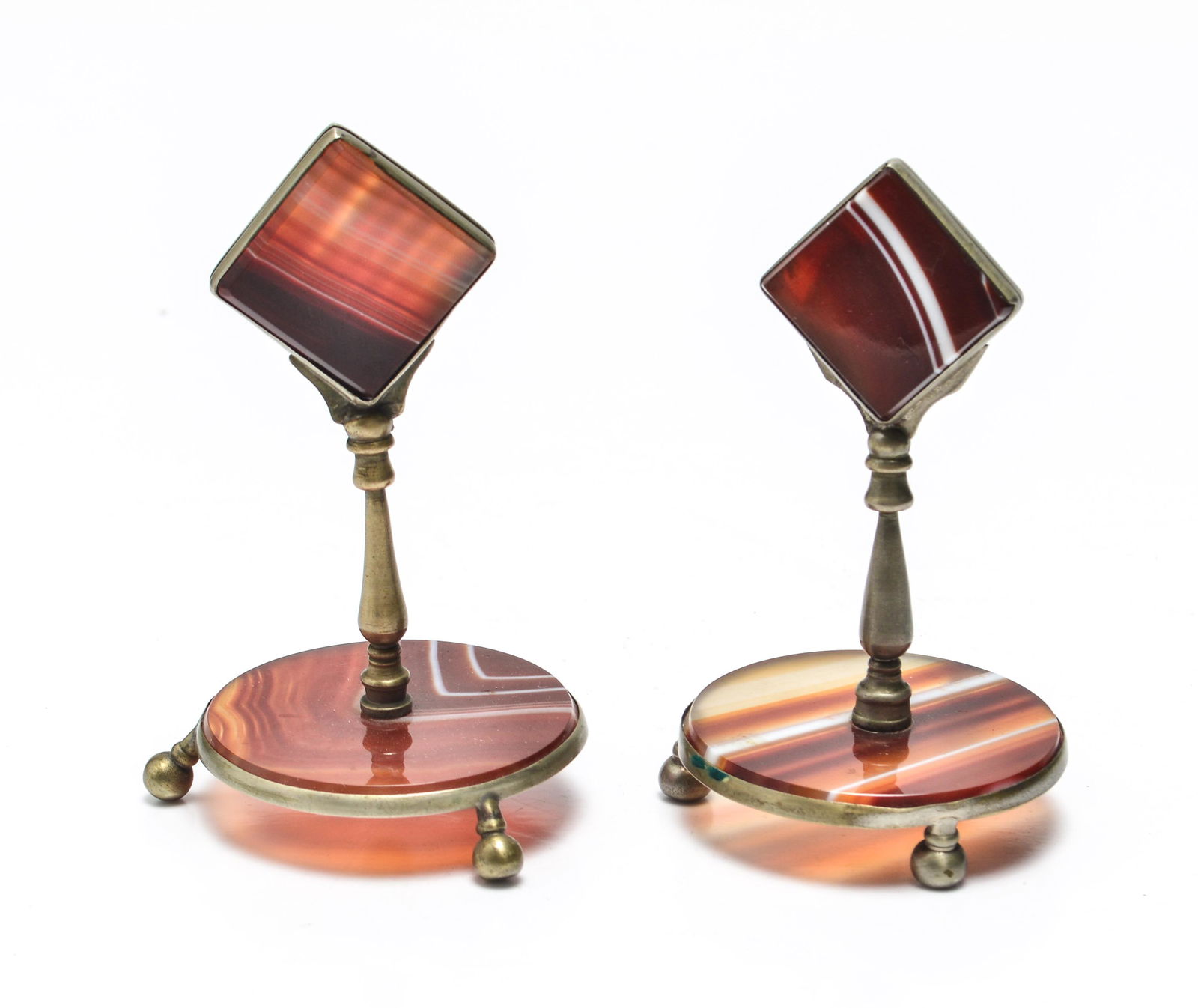 Art Deco Style Agate Place Card Holders, 2 (1 of 4)