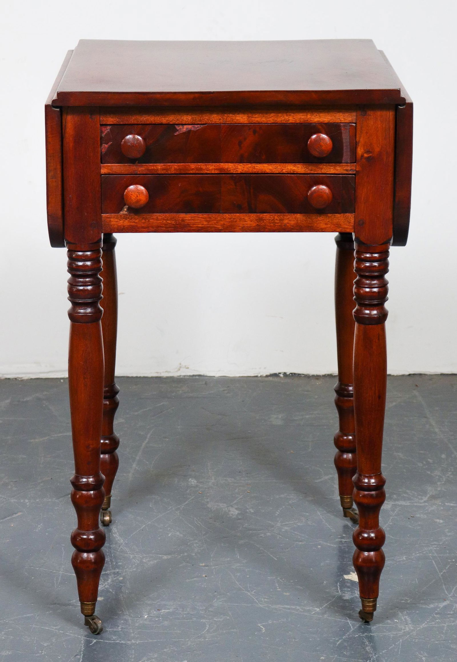 Mahogany Pembroke Drop Leaf Two Drawer Stand (1 of 9)