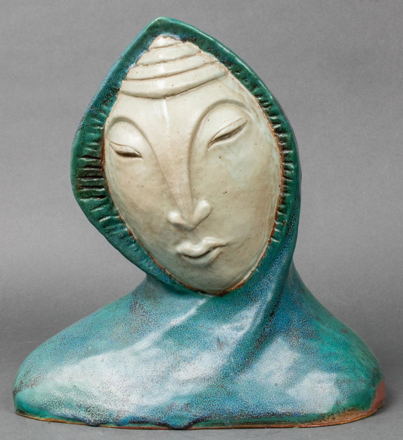 Zavel Signed Modern Stylized Ceramic Bust (1 of 9)