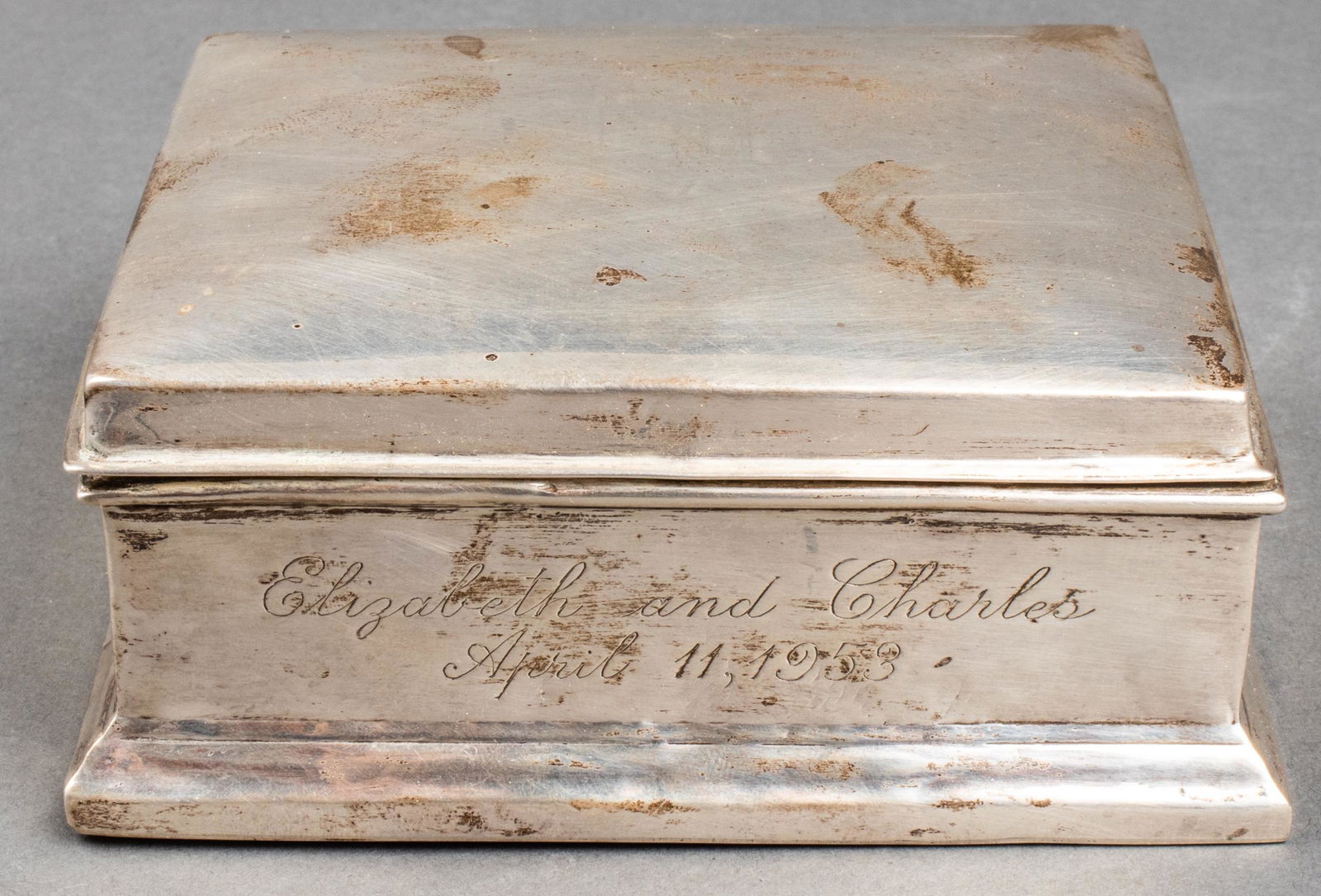 Frank Pratt Sterling Silver Cigarette Box, Vintage (1 of 9)