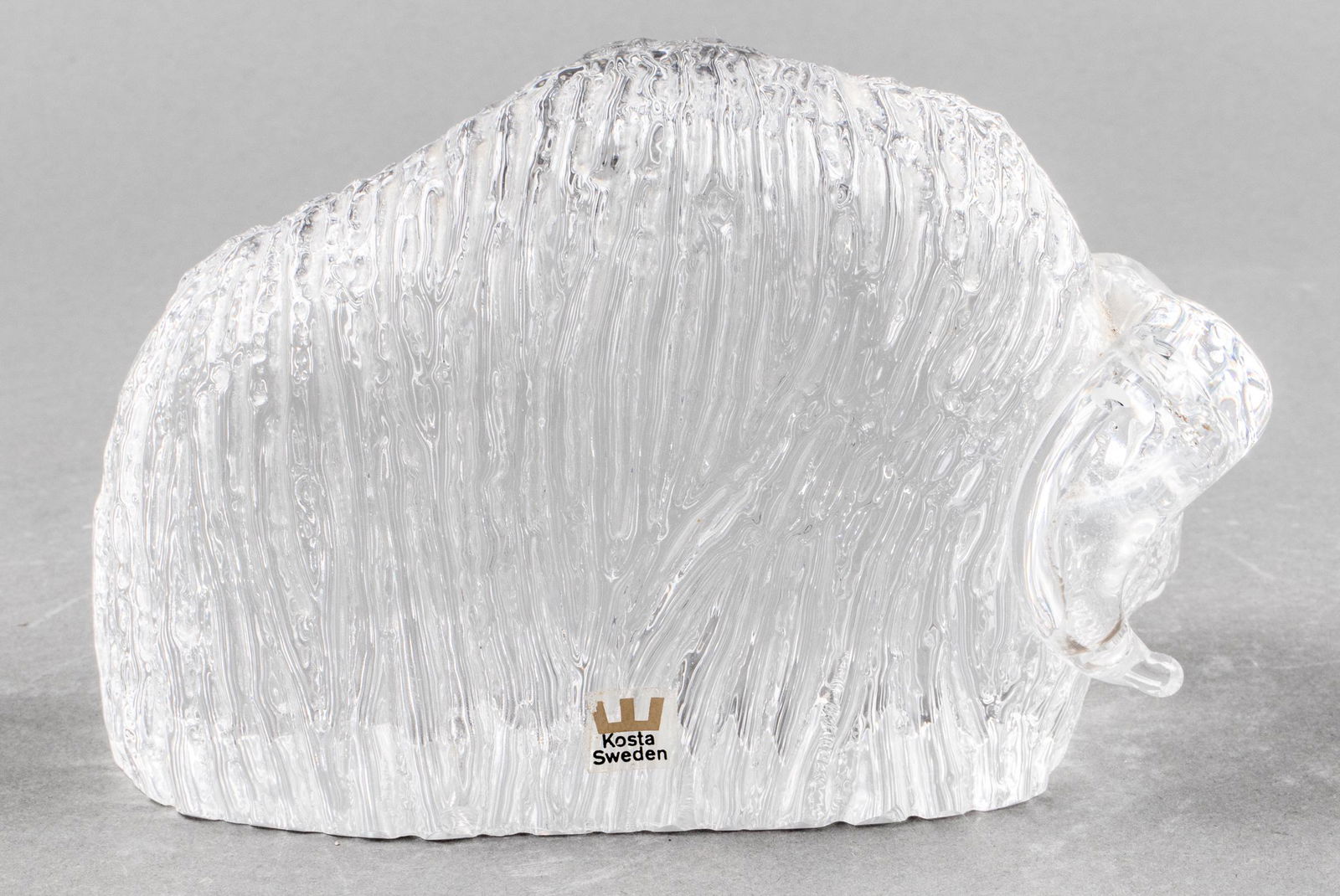 Swedish Kosta Boda Glass Ram Paperweight (1 of 7)