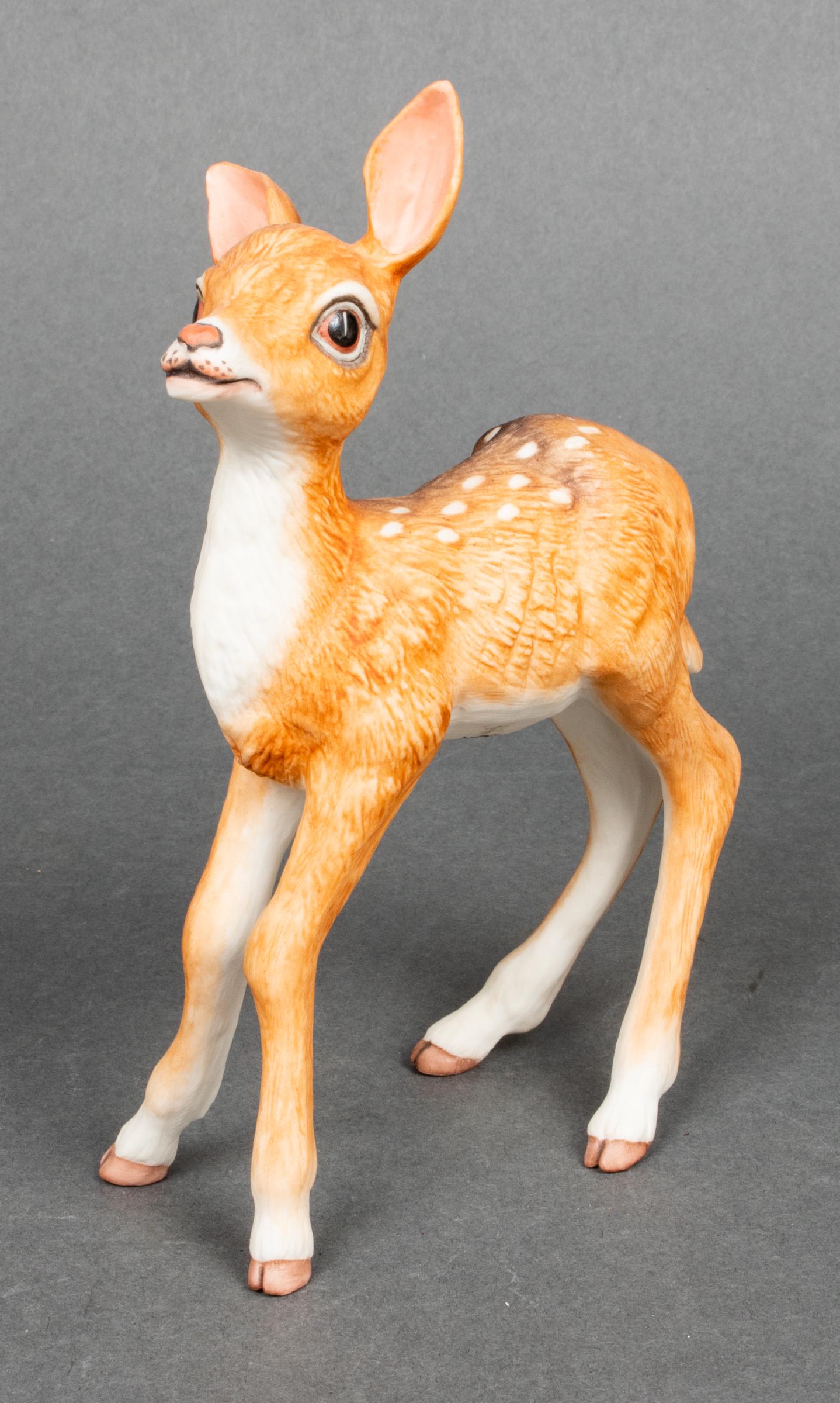 Boehm "Fawn" Bisque Porcelain Figurine (1 of 5)