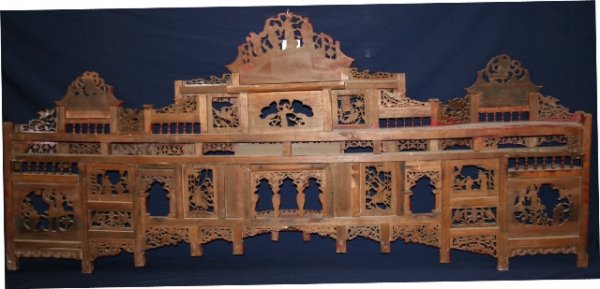 Large Chinese Hand-Carved Wall Decoration - 3