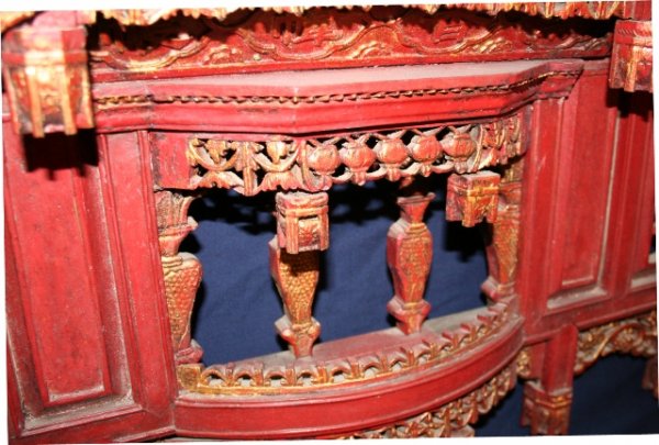 Large Chinese Hand-Carved Wall Decoration - 5