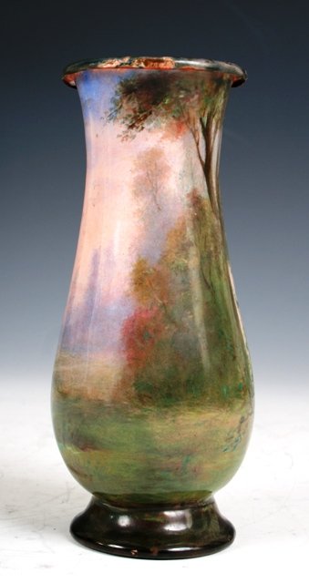 Pierrot Hand-Painted Enamel Vase 19th-C - 3