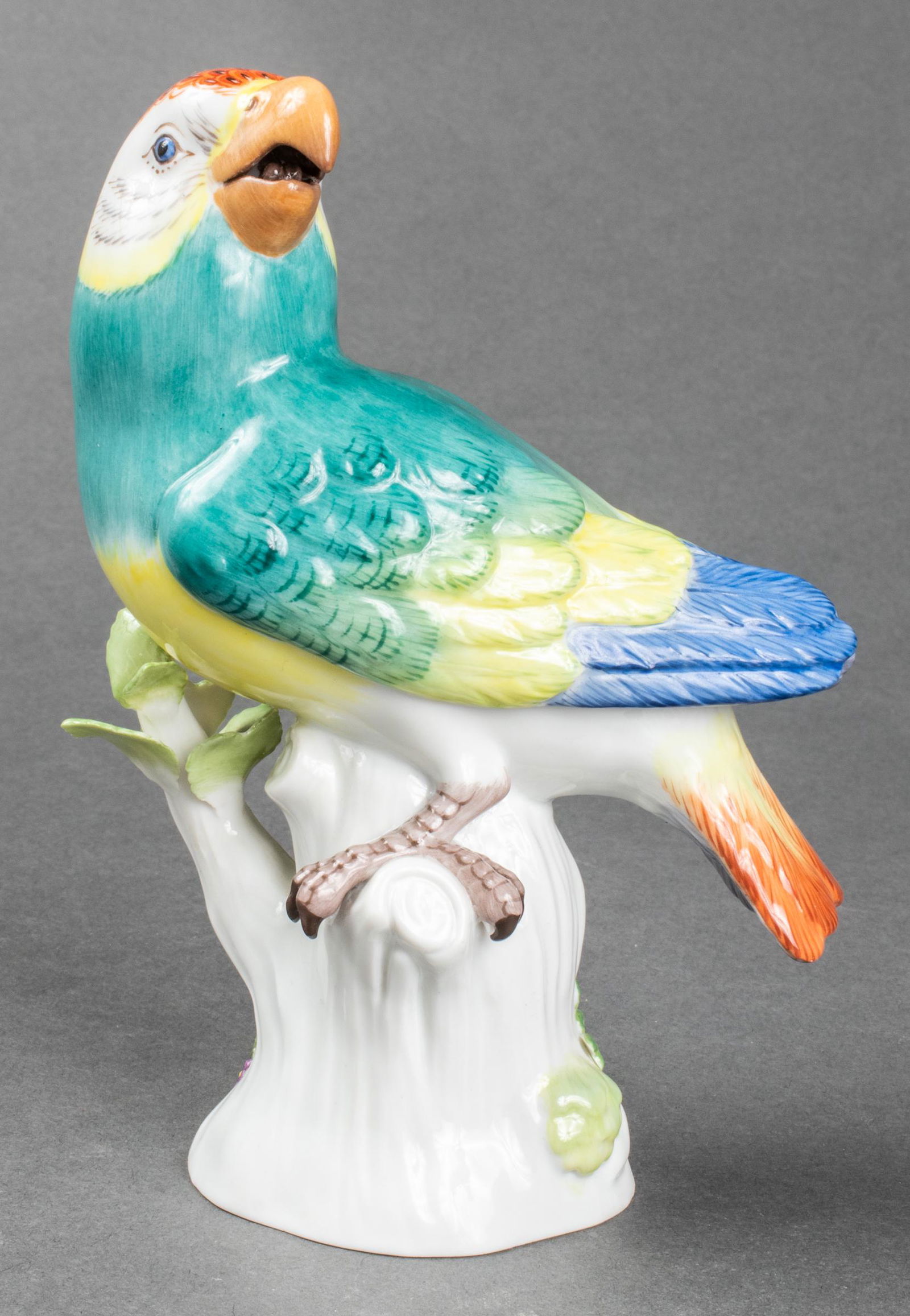Meissen Porcelain Model Of A Parrot (1 of 10)