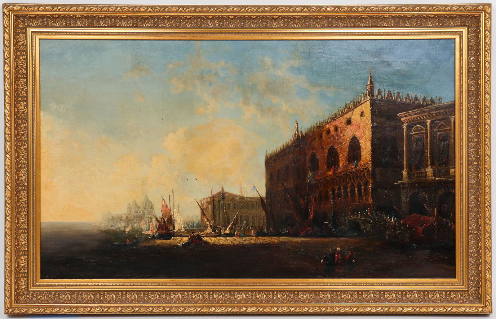 George Loring Brown "Venice" 19th C. Oil on Canvas (1 of 4)
