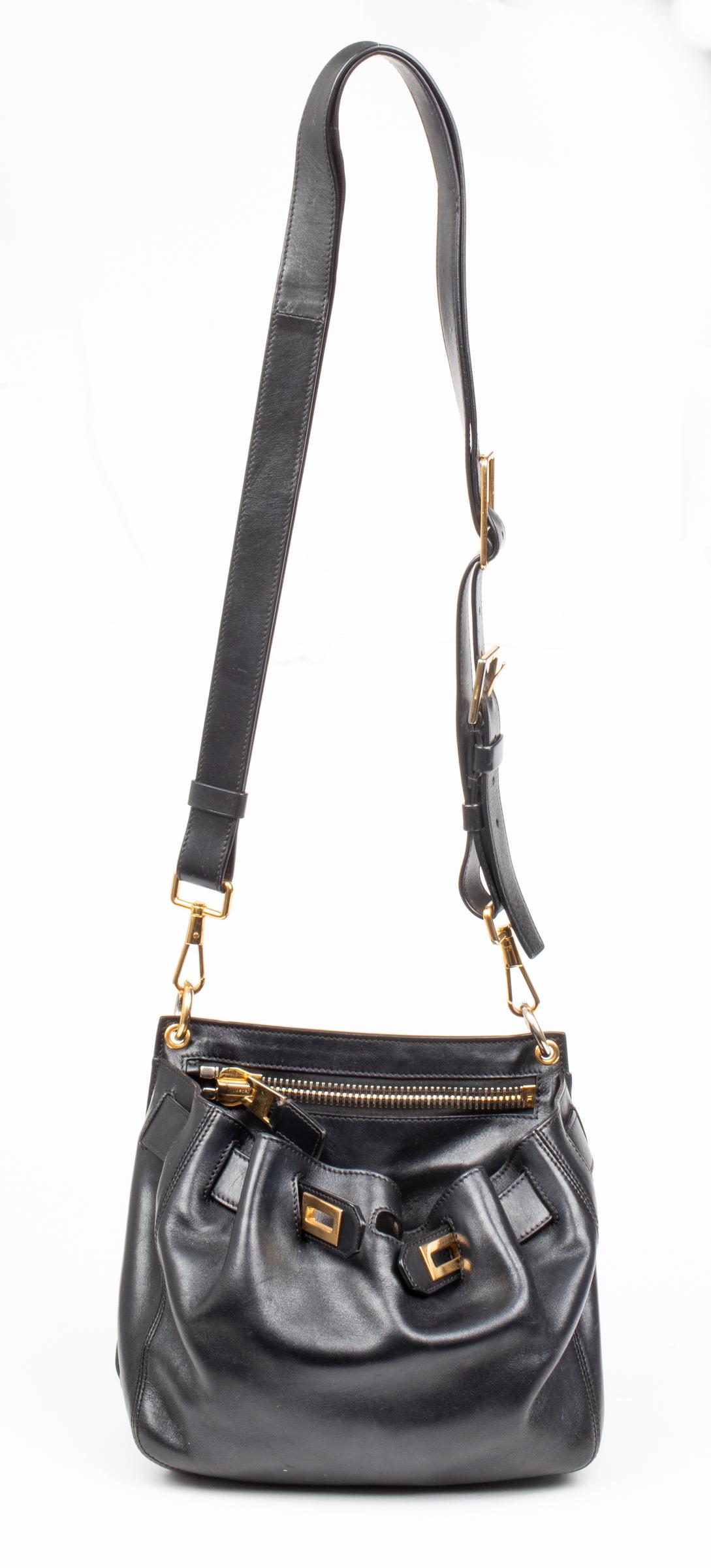 Tom Ford Black Leather Crossbody Handbag (1 of 12)