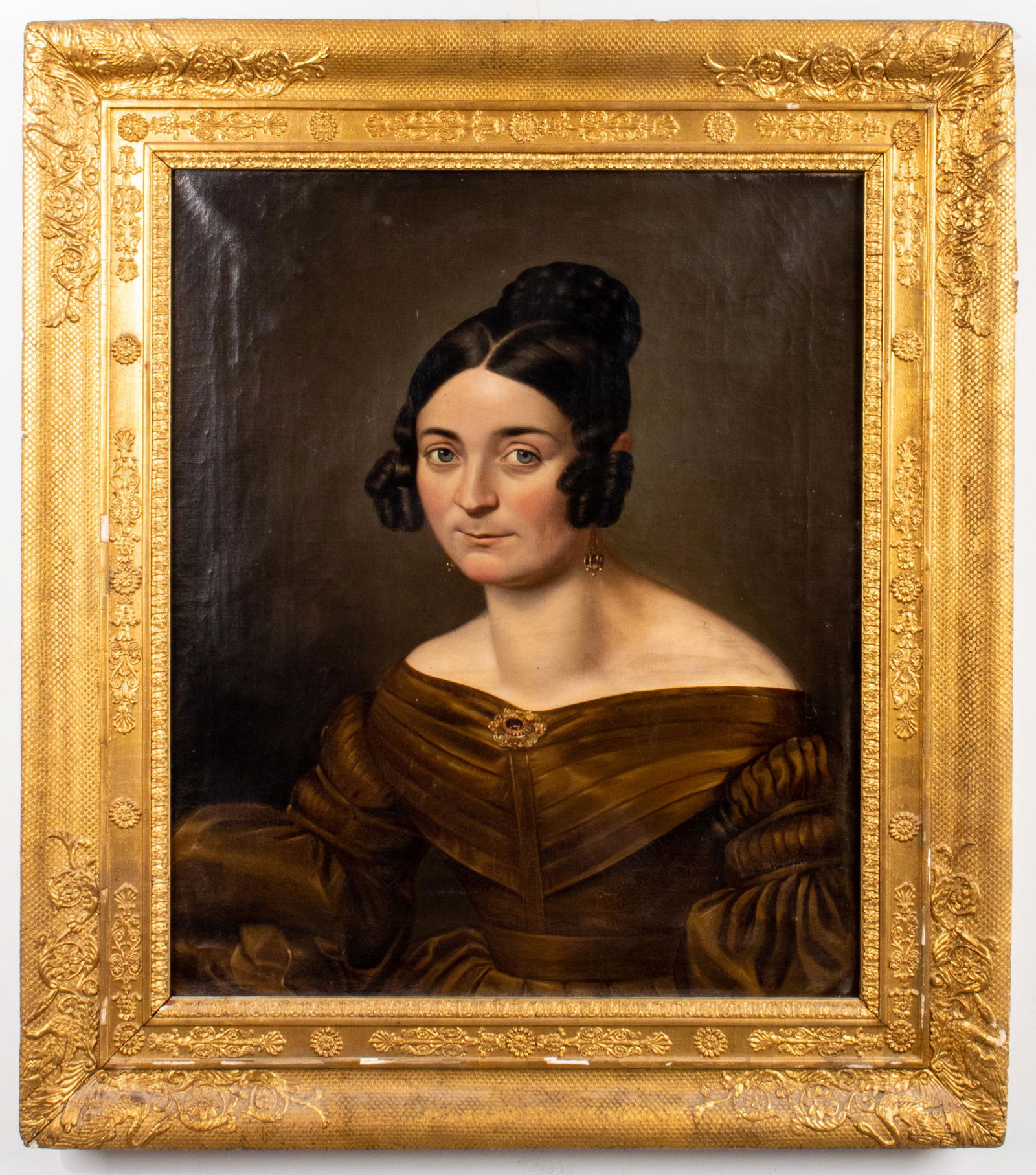 American School Portrait of a Lady, 19th C. (1 of 7)