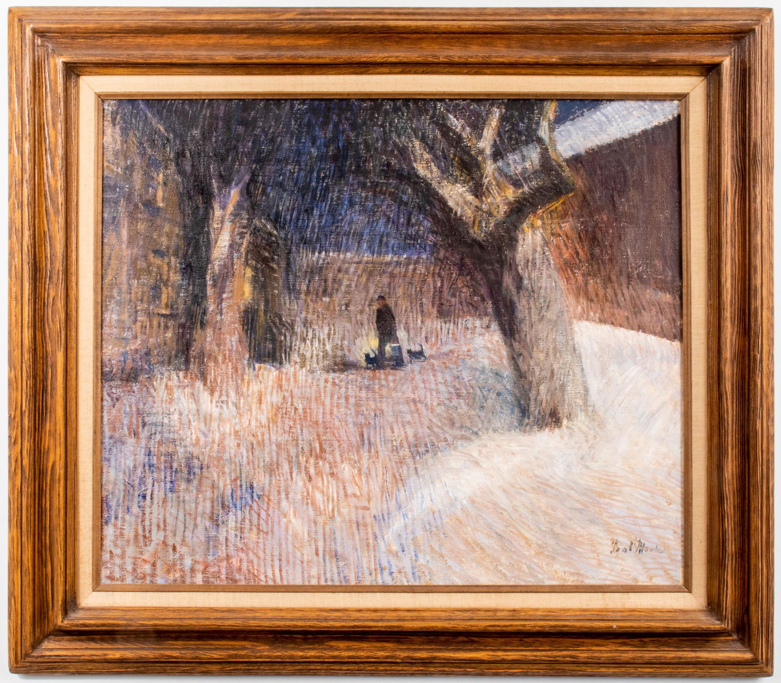 Leal Mack Winter Scene Oil on Canvas (1 of 6)