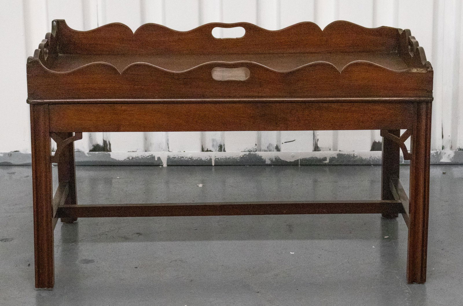 George III Provincial Style Mahogany Tray Table (1 of 5)