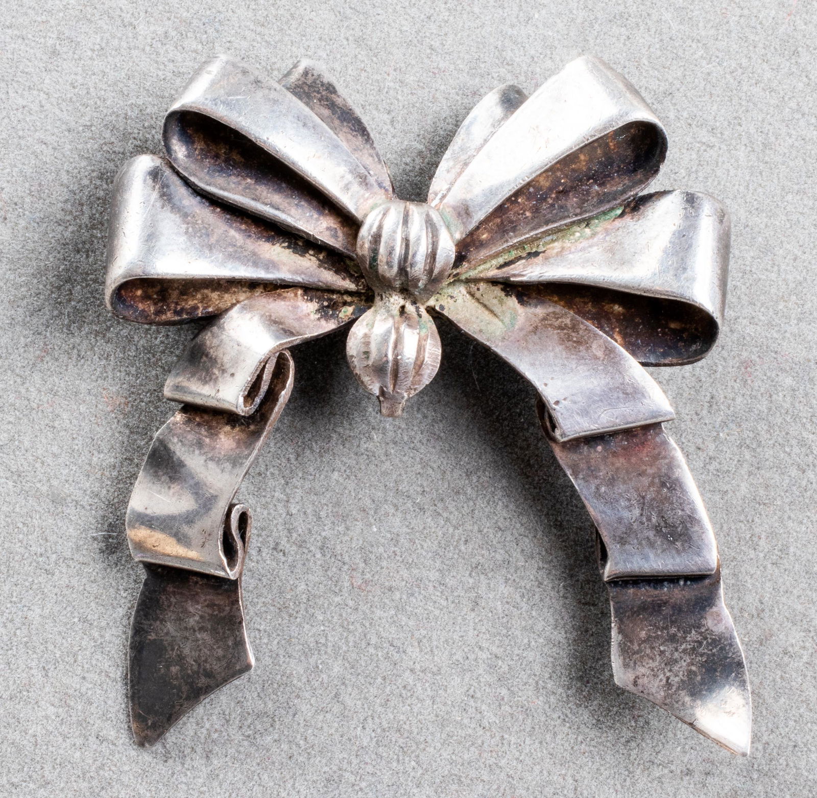 William Spratling Taxco Silver Bow Tie Brooch/Pin (1 of 6)