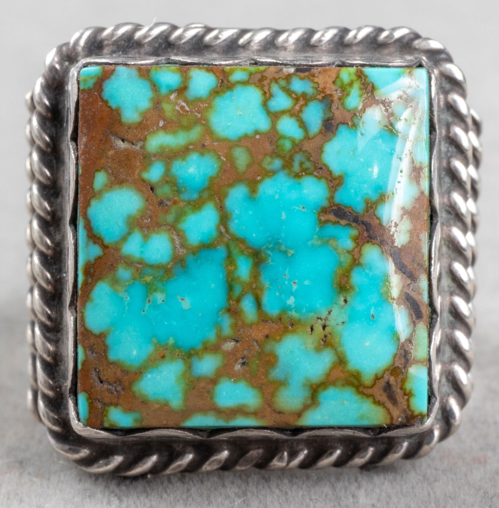 Native American Navajo Silver Turquoise Ring (1 of 5)