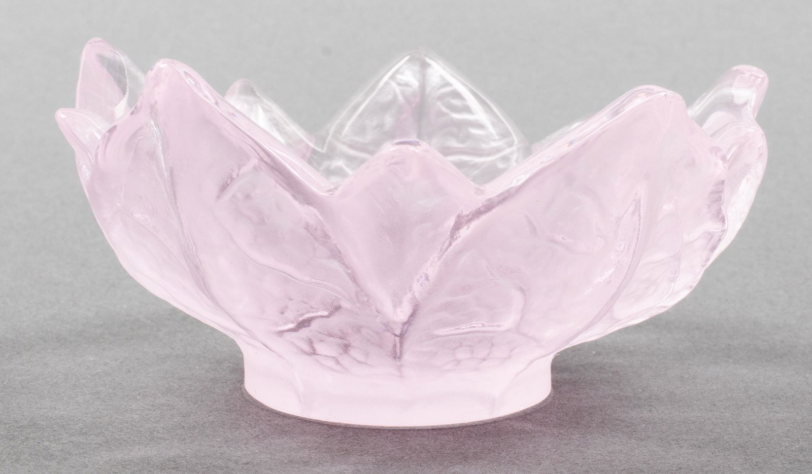 French Daum Rose Colored Crystal Bowl (1 of 6)