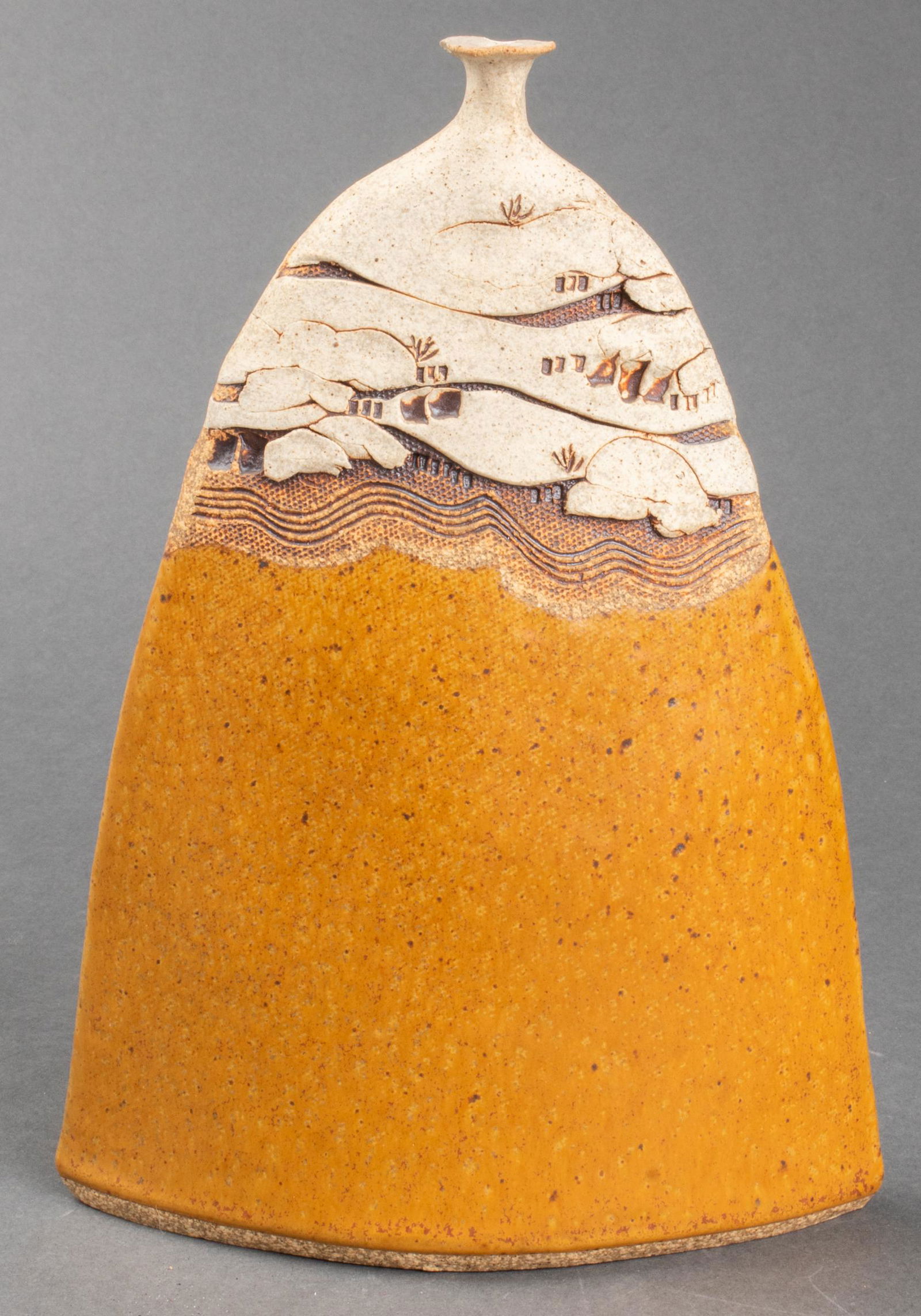 Art Pottery Bud Vase Featuring Pueblo Motif (1 of 6)