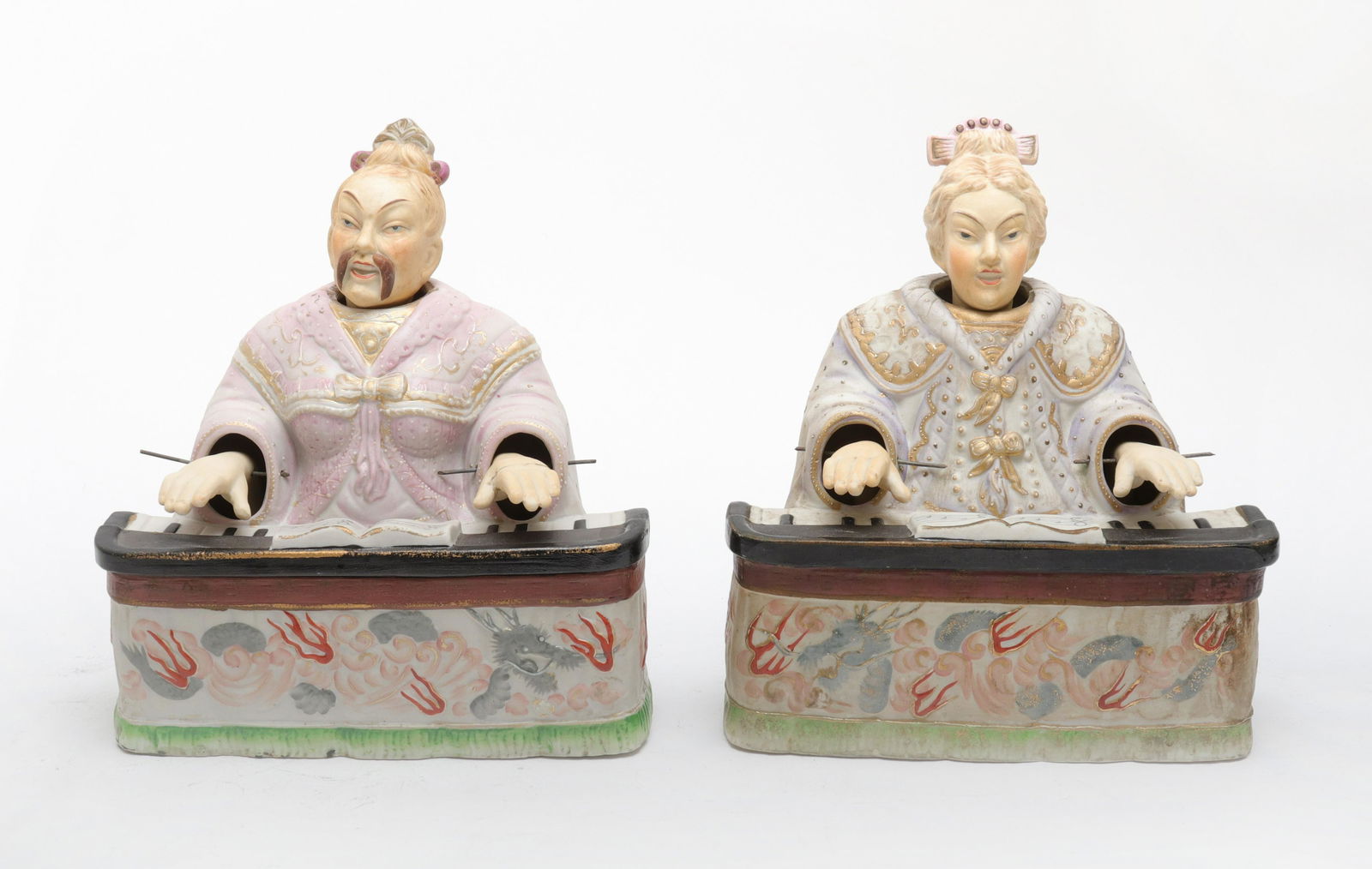 Lenwile China Ardalt Piano Playing Nodders, Pair (1 of 8)