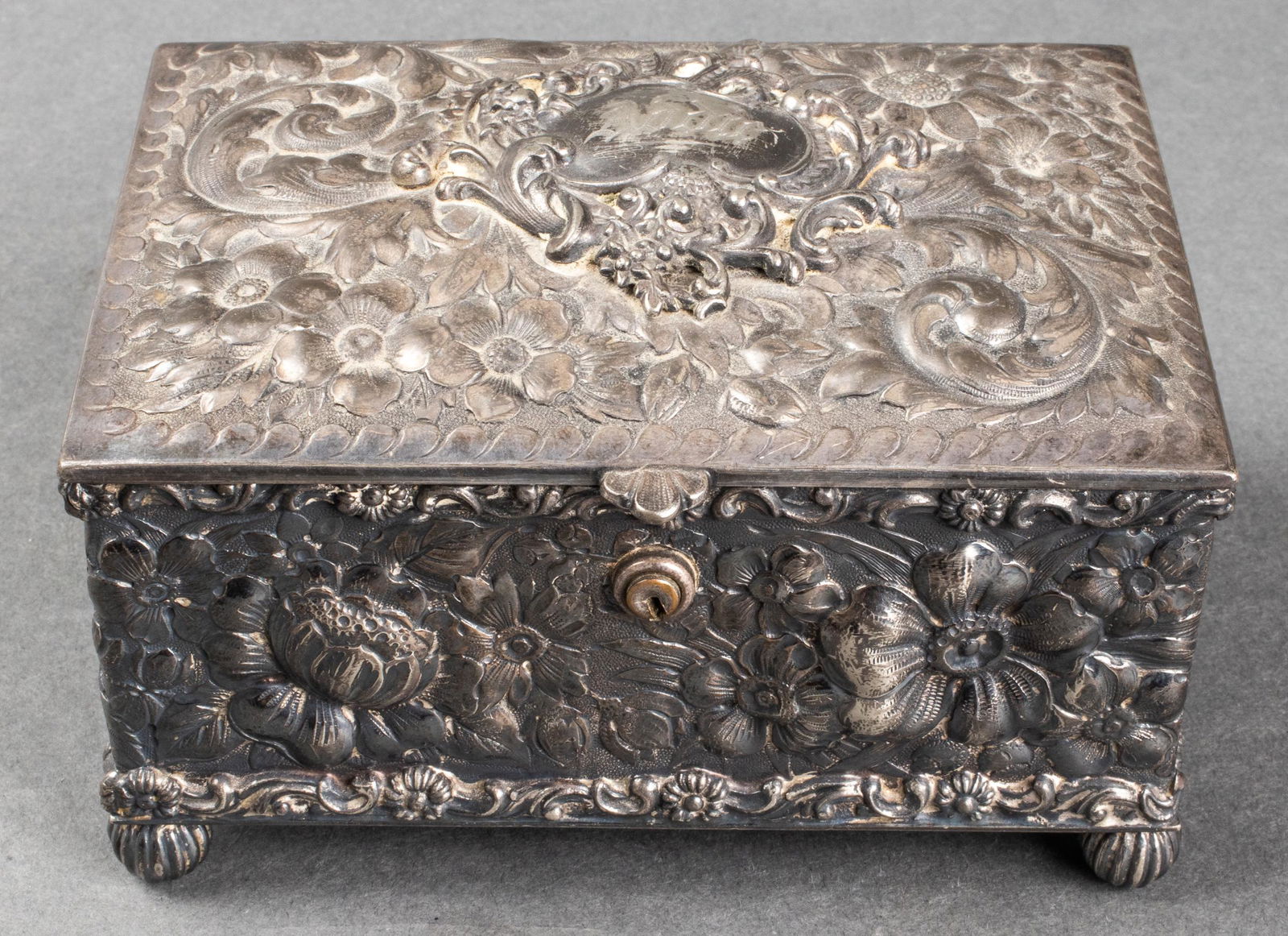 Simpson Hall Miller & Co. Silver Plate Trinket Box (1 of 7)