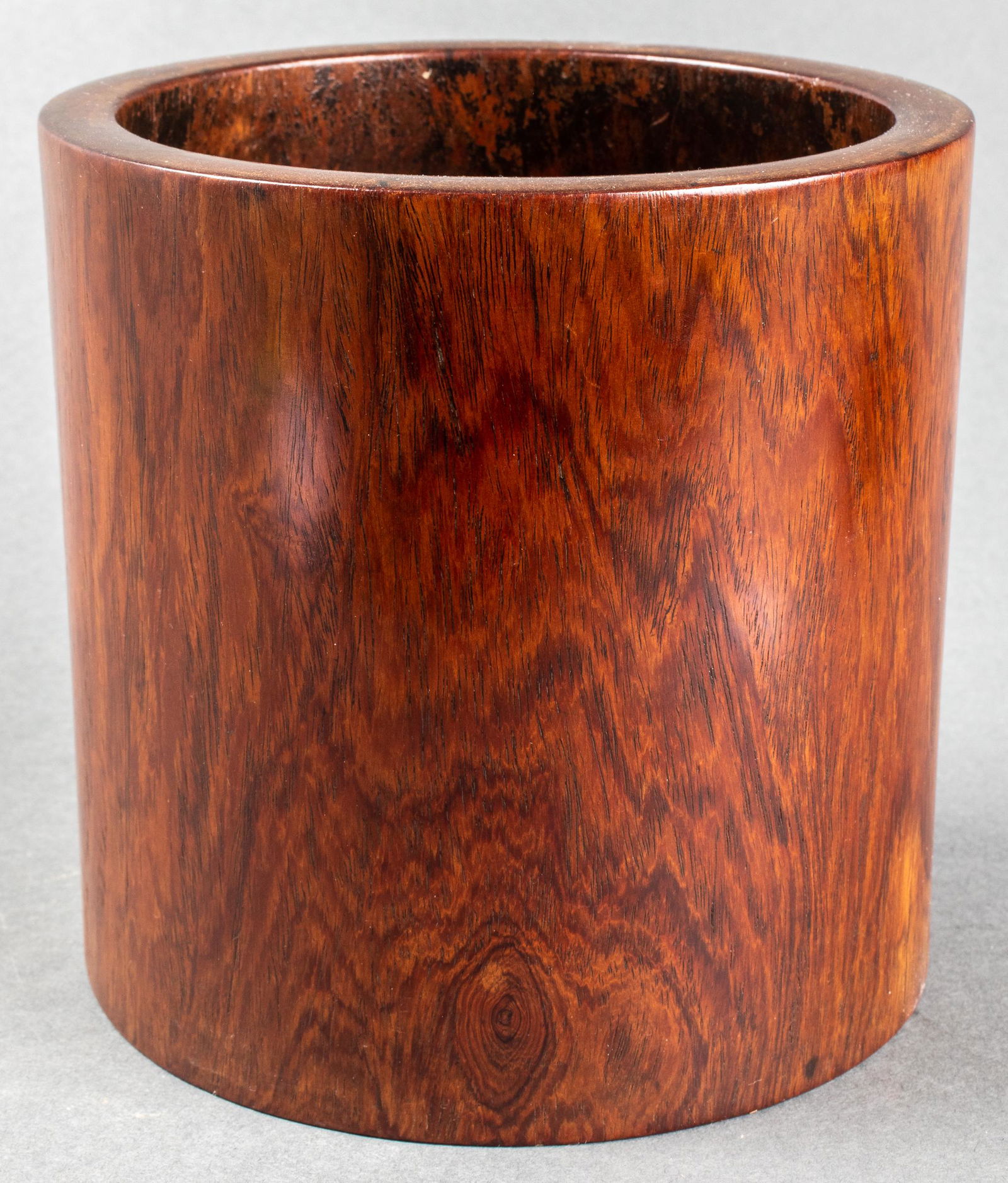 Chinese Huanghuali Bitong Brush Pot (1 of 7)