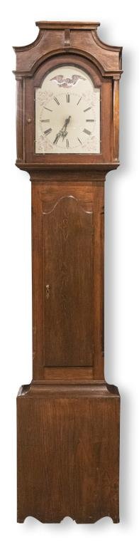American Oak Tall Case Clock (1 of 5)