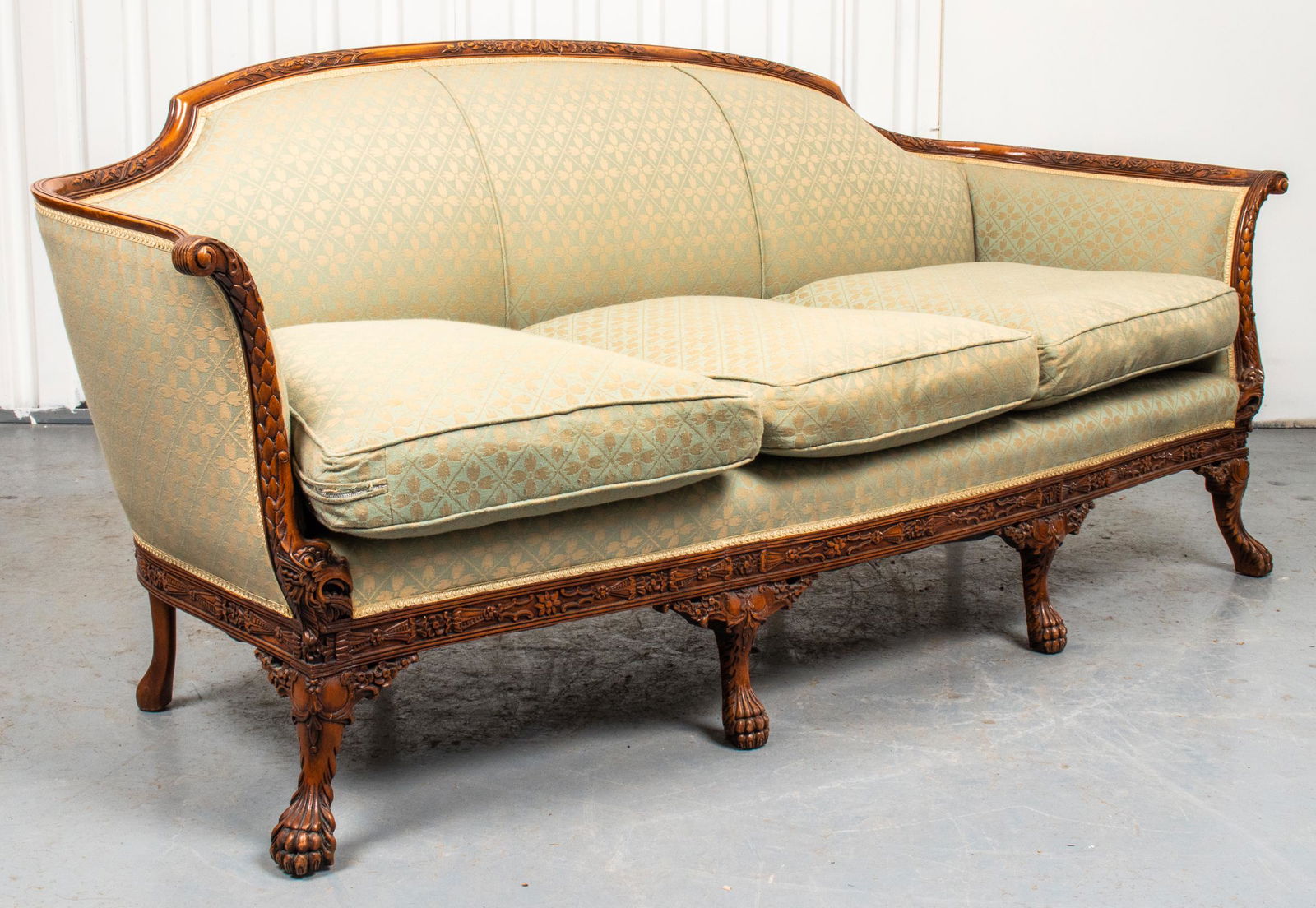 Rococo Style Carved Fruitwood Sofa (1 of 7)