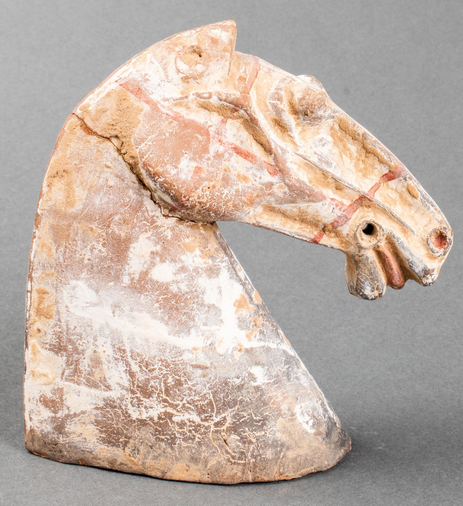 Chinese Han Dynasty Pottery Horse Head (1 of 8)