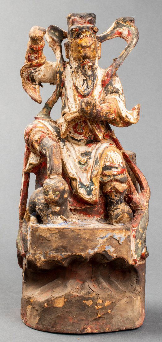 Chinese Ming Wood Figure of Household God (1 of 11)