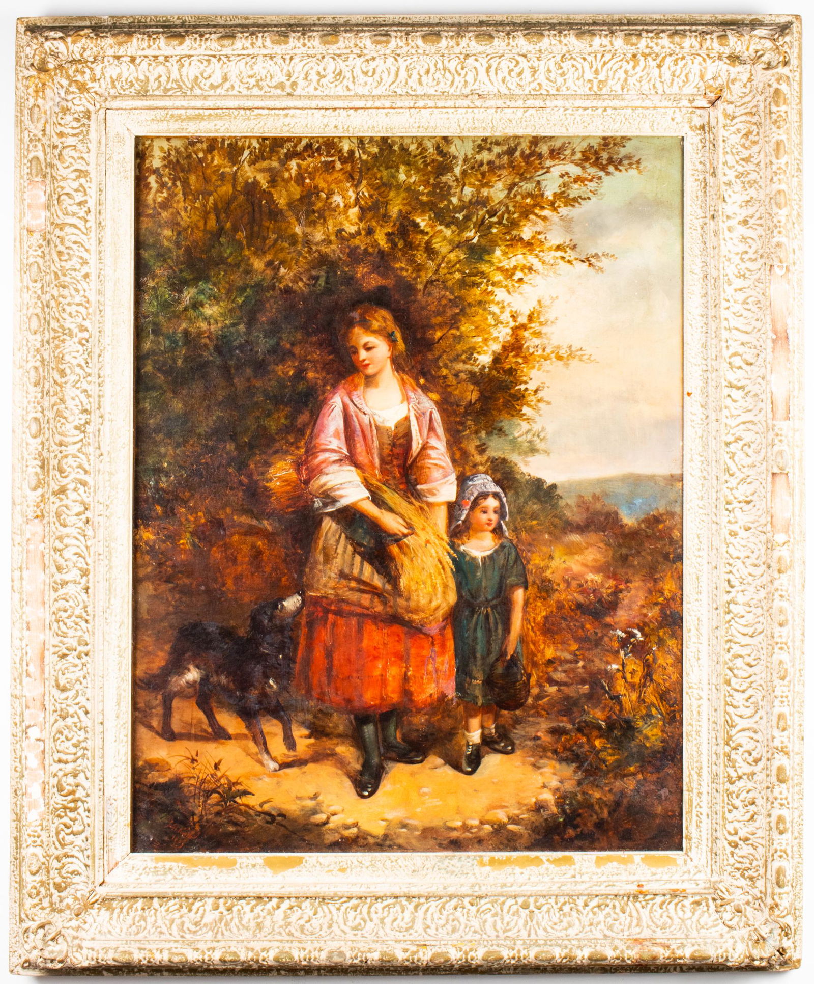 Illegibly Signed Continental School Oil, 1809 (1 of 9)