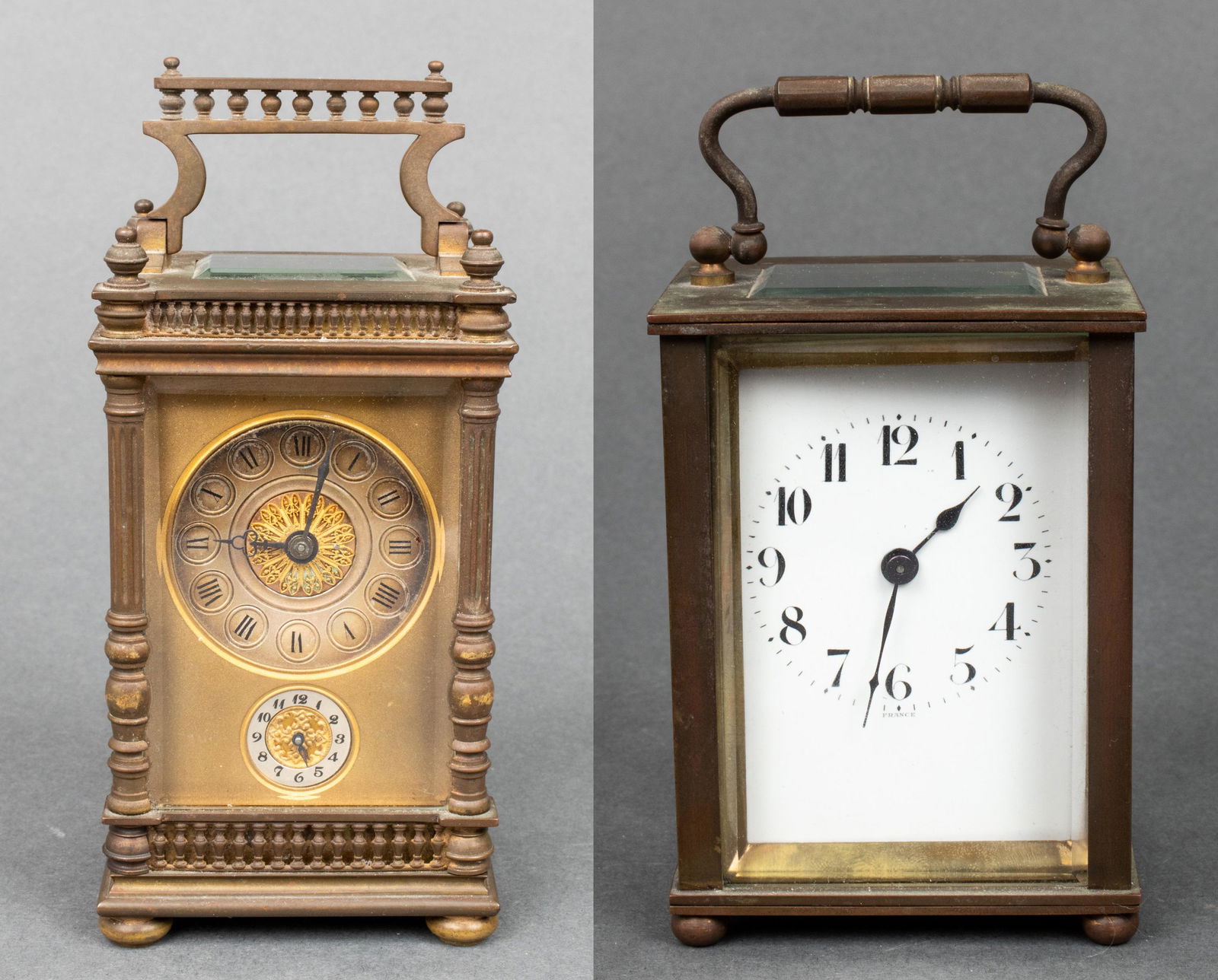 Brass Carriage Clocks incl. D. Barrois, 2 (1 of 14)