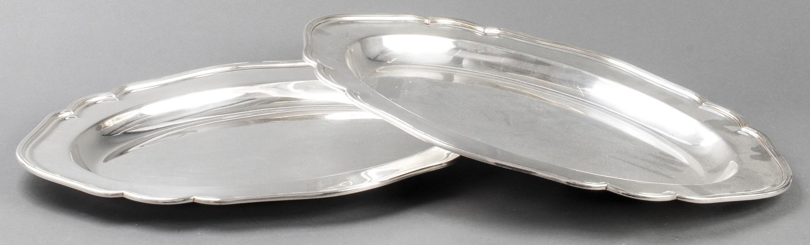 English I.F.S. Silverplate Serving Trays, 2 Pcs. (1 of 5)