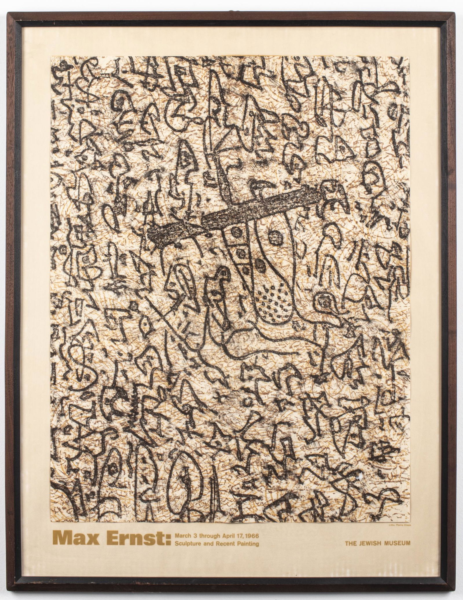 Max Ernst Poster for The Jewish Museum, Lithograph (1 of 5)