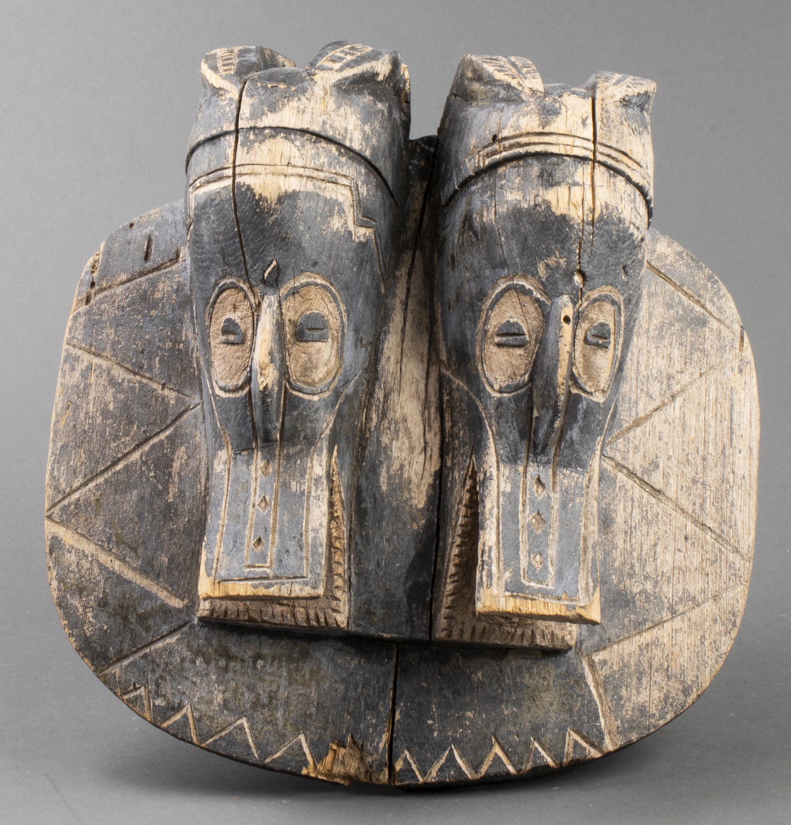 African Guro Zoomorphic Double Antelope Mask (1 of 3)