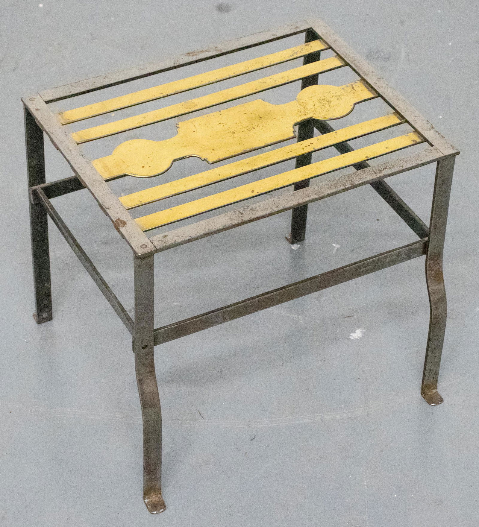 Brass And Steel Fireplace Log Holder (1 of 5)