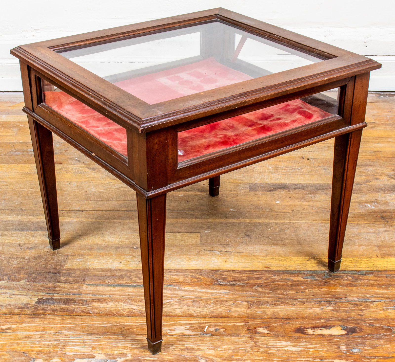 Neoclassical Style Mixed Wood Display Table (1 of 9)